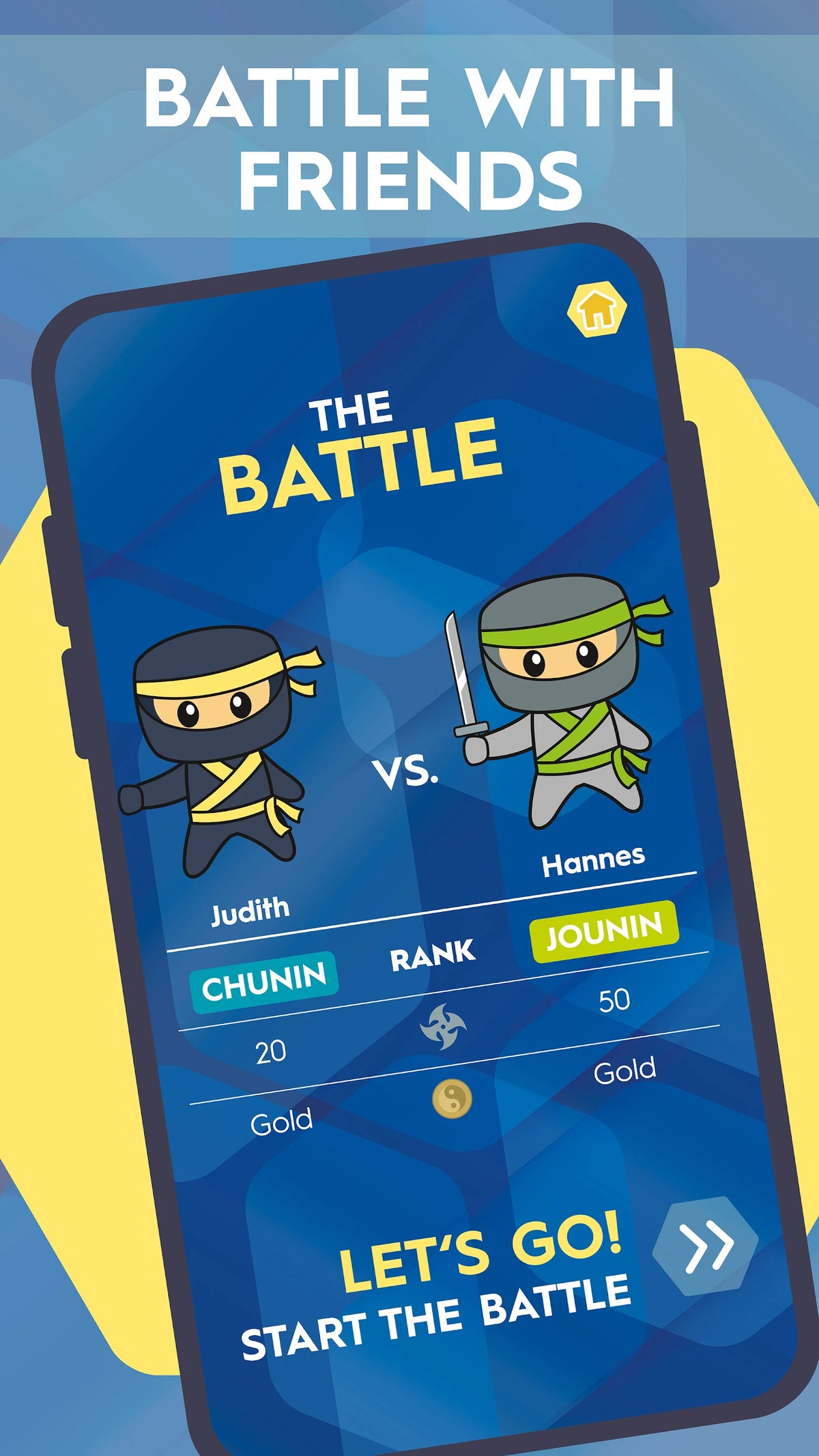 Pocket-Ninja-App: Battle gegen Freunde